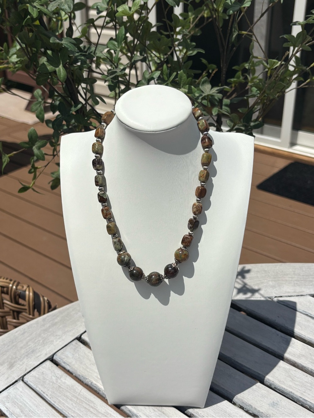 Multicolor Stone Bead Necklace - Women Jewelry